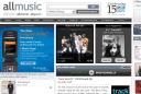 Página inicial do Allmusic